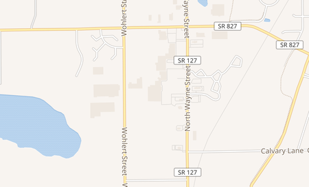 map of 1501 N Wayne St Angola, IN 46703