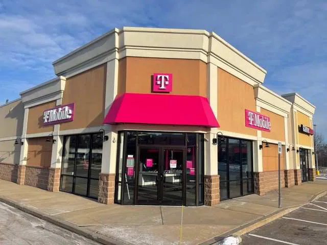 Exterior photo of T-Mobile store at Providence Hwy & Rustic Rd, E Walpole, MA