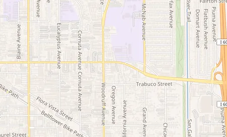 map of 15916 Woodruff Ave Bellflower, CA 90706
