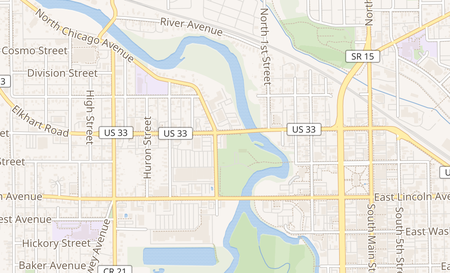 map of 428 West Pike Street Goshen, IN 46526