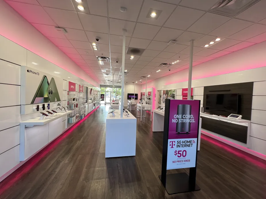 Interior photo of T-Mobile Store at Stevens Creek & Saich Way, Cupertino, CA