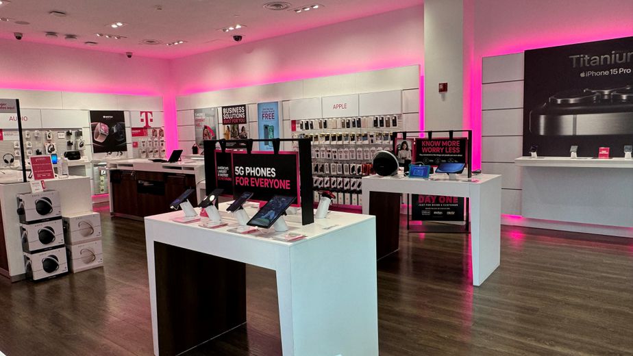 Interior photo of T-Mobile Store at Providence Place, Providence, RI
