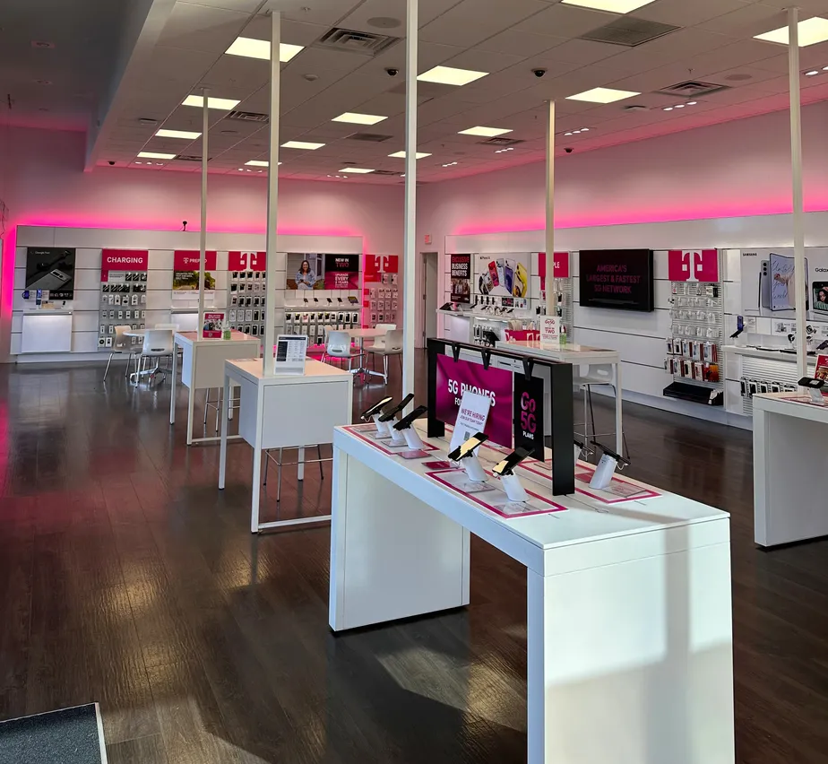 Interior photo of T-Mobile Store at Farmington Station, Farmington, UT
