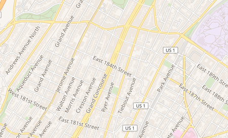 map of 2366 Grand Concourse 4 Bronx, NY 10458