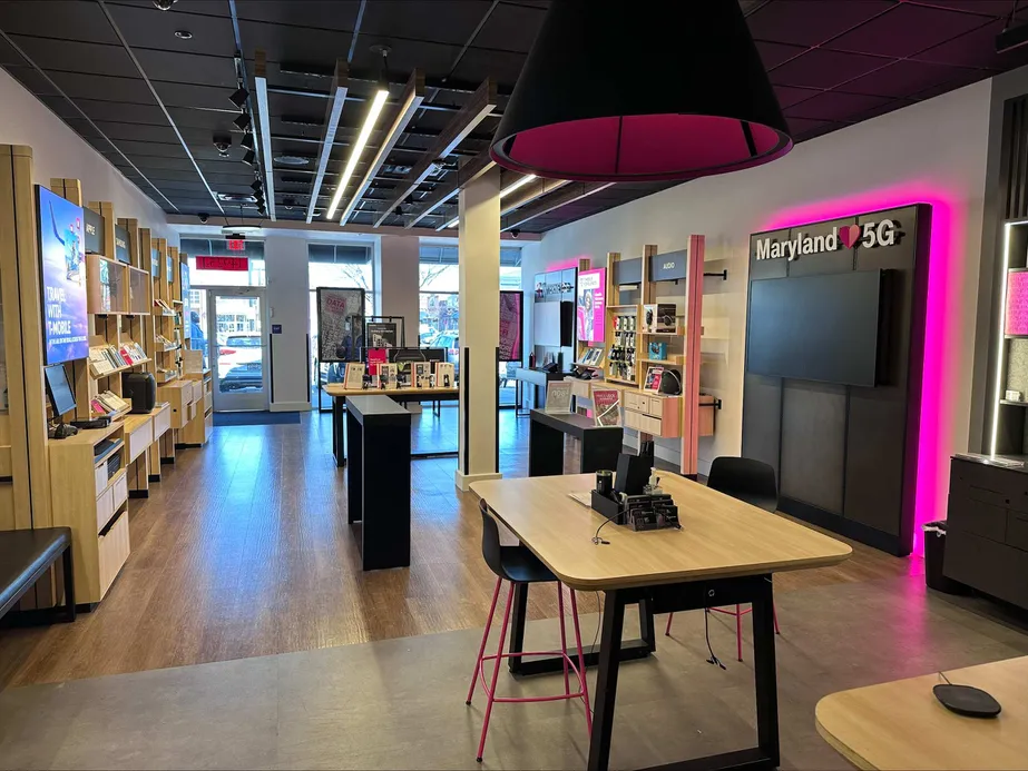 Interior photo of T-Mobile Store at Fallsgrove  Village Center, Rockville, MD