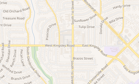 map of 3031 S 1st St Ste 200 Garland, TX 75041