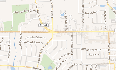 map of 1440 Dunn Ave Ste 13 Jacksonville, FL 32218