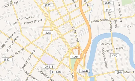 map of 586 Main Ave Passaic, NJ 07055