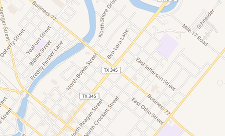map of 893 S Sam Houston Blvd Ste A San Benito, TX 78586