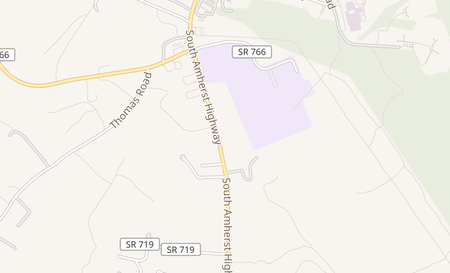 map of 4571 South Amherst Highway Madison Heights, VA 24572