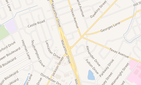 map of 1263 MacArthur Dr Alexandria, LA 71303