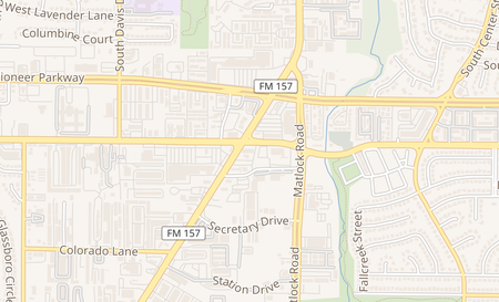 map of 802 W Arkansas Ln Arlington, TX 76013
