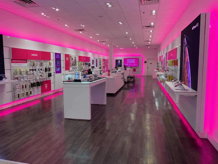 Interior photo of T-Mobile Store at Northwest Arkansas Mall, Fayetteville, AR