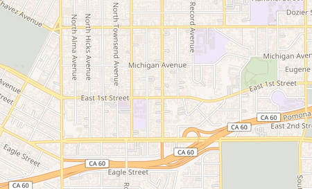 map of 3757 East 1st Street Los Angeles, CA 90063