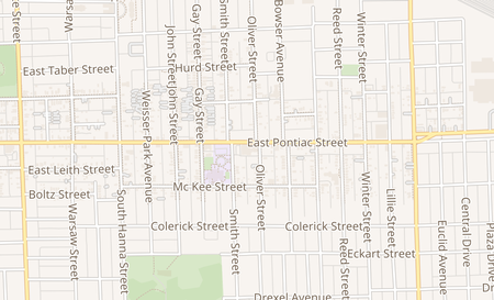 map of 1108 E Pontiac St Fort Wayne, IN 46803