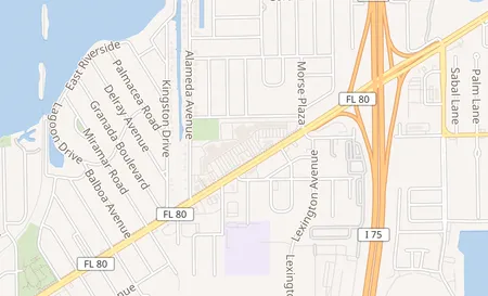 map of 4901 Palm Beach Blvd. Unit #10 Fort Myers, FL 33905