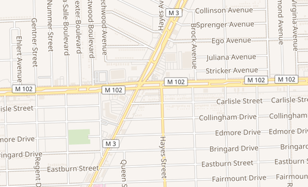 map of 15028 E. 8 Mile Detroit, MI 48205
