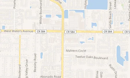 map of 7338 W Waters Ave Tampa, FL 33634