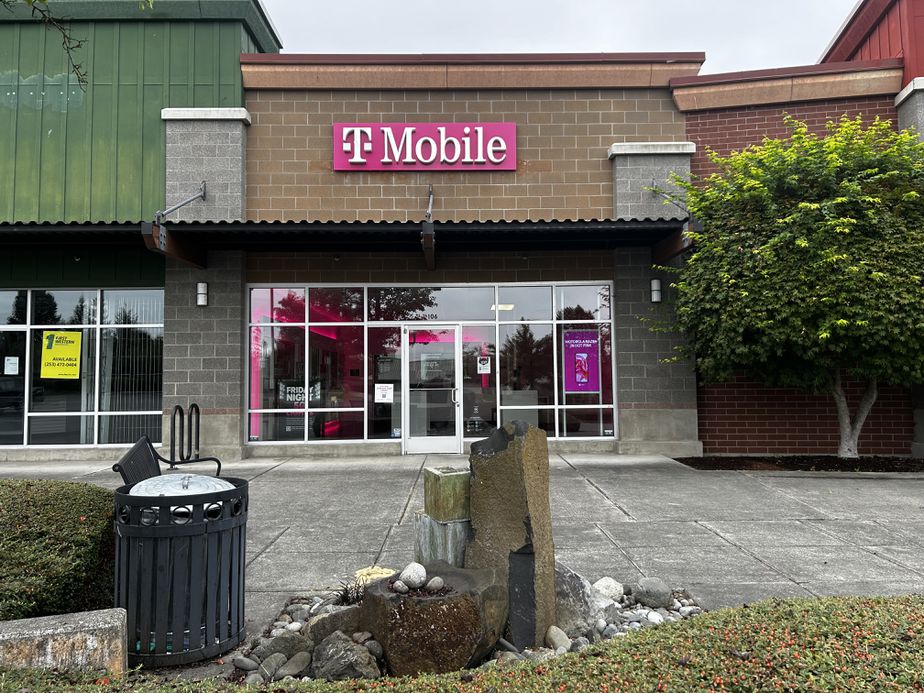 Exterior photo of T-Mobile Store at W Washington St & River Rd, Sequim, WA