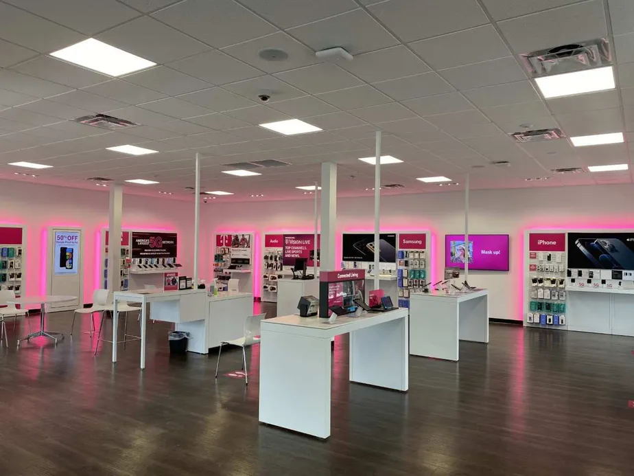 Interior photo of T-Mobile Store at Boston Post Rd & Northridge Dr, North Windham, CT