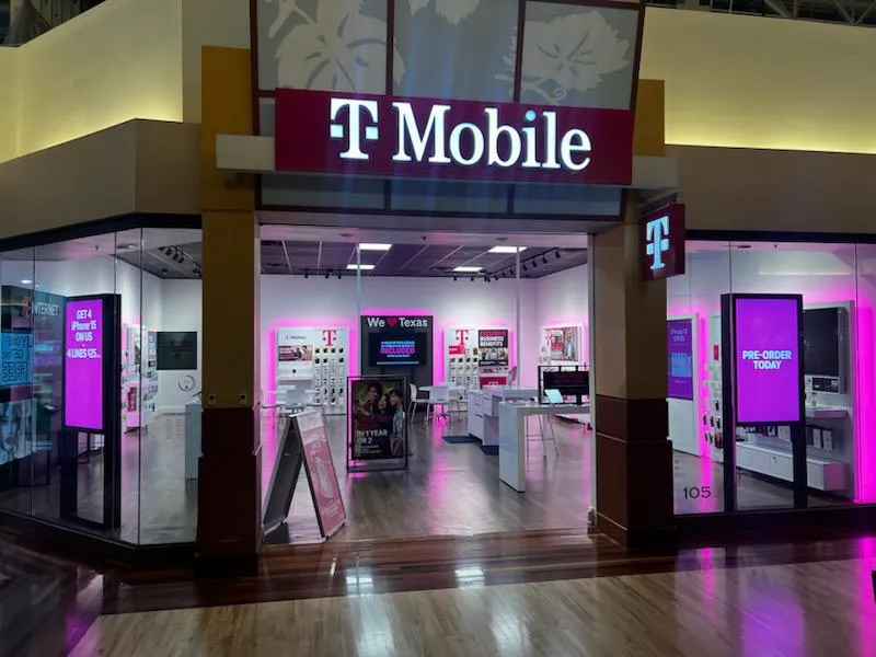  Exterior photo of T-Mobile Store at Grapevine Mills - South Ent, Grapevine, TX 