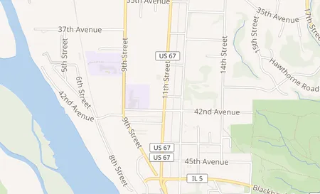 map of 4102 11th Street Rock Island, IL 61201