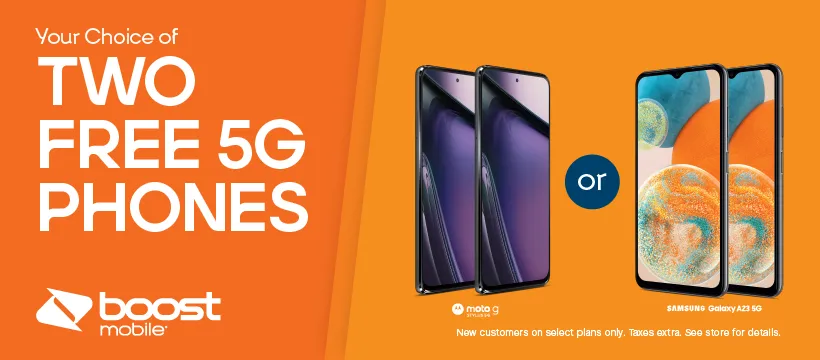Two Free 5G Phones