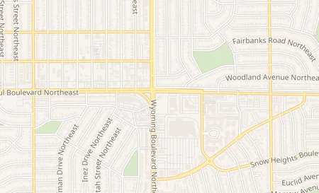 map of 8400 Menaul Blvd NE Albuquerque, NM 87112