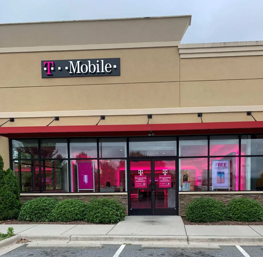 Exterior photo of T-Mobile store at Concord Mills Blvd & Thunder Rd Nw, Concord, NC