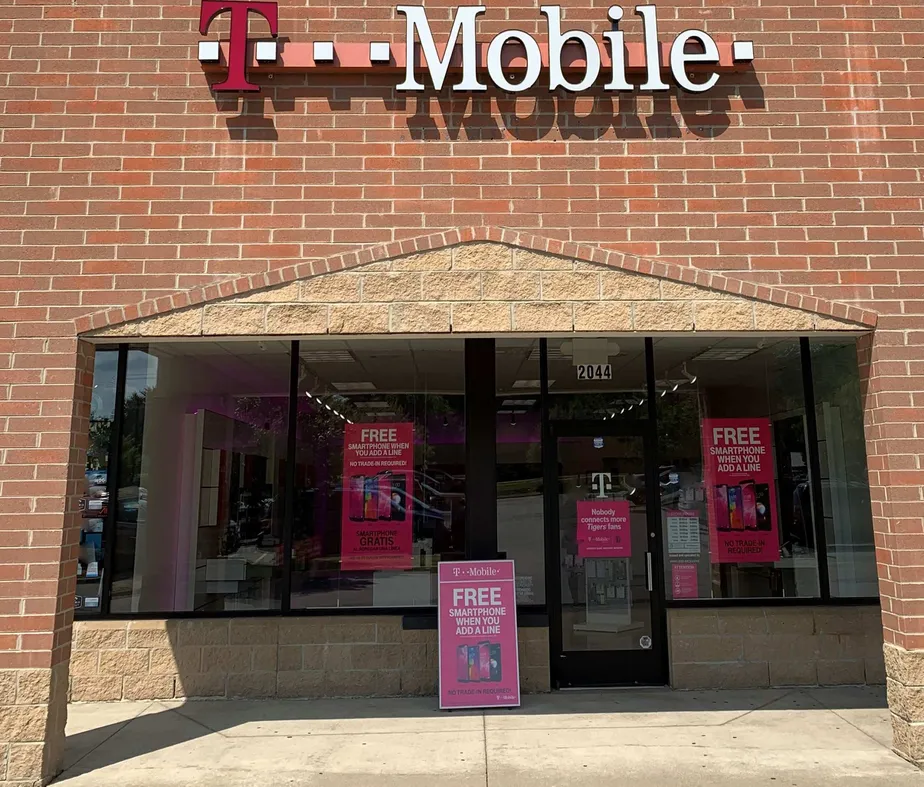 Exterior photo of T-Mobile store at Whittaker Rd. & Morgan, Ypsilanti, MI