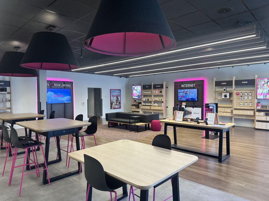 Interior photo of T-Mobile Store at Eagle Plaza, Voorhees, NJ