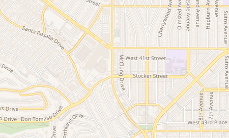 map of 4130 Crenshaw Blvd Los Angeles, CA 90008