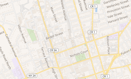 map of 55 West Columbia Street Hempstead, NY 11550