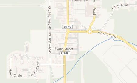 map of 9236 Highway 49 Gulfport, MS 39503