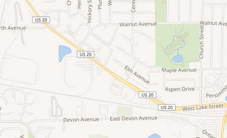 map of 2180 W. Lake St Hanover Park, IL 60133
