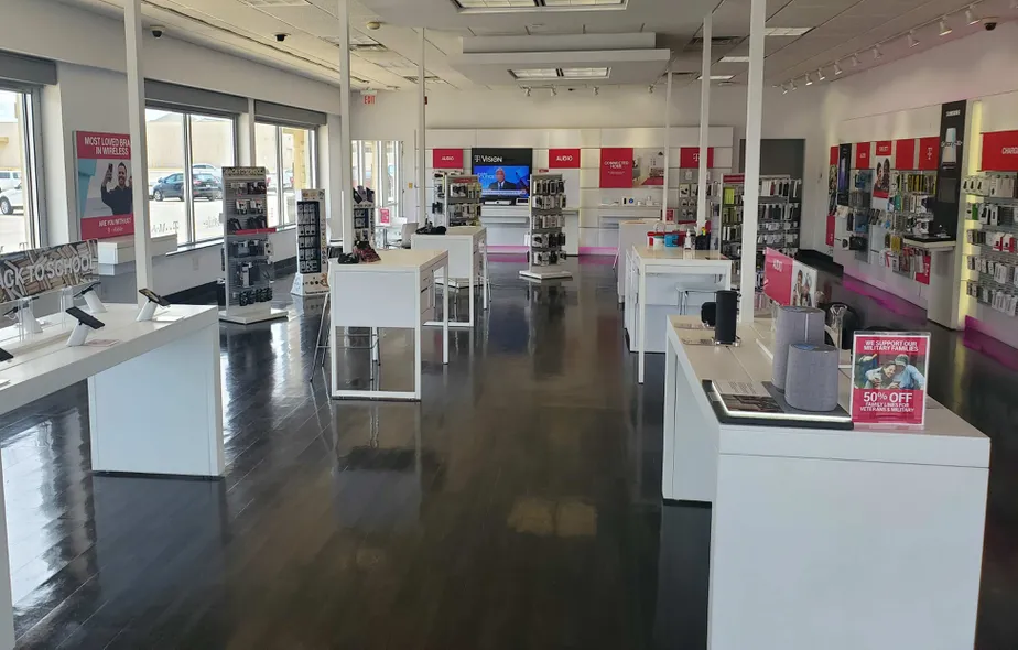 Interior photo of T-Mobile Store at Blackwood Clementon Rd & Chews Landing Rd, Clementon, NJ