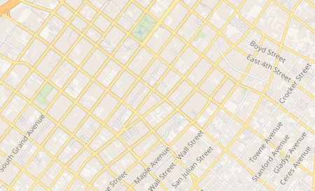 map of 126 w 7th street Los Angeles, CA 90014