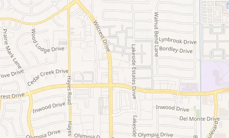 map of 1401 Wilcrest Dr. Houston, TX 77042