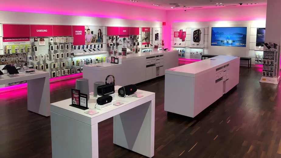Interior photo of T-Mobile Store at Southcenter Mall, Tukwila, WA