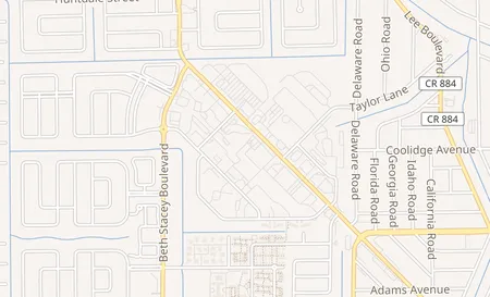 map of 1239 Homestead Road N Lehigh Acres, FL 33936