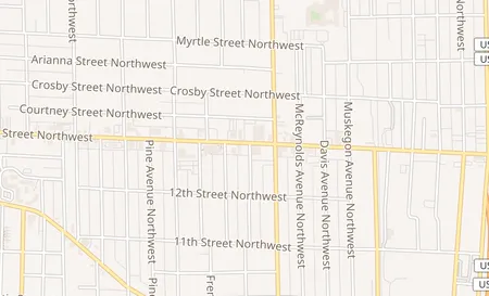 map of 834 Leonard Grand Rapids, MI 49504
