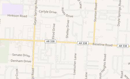 map of 5420-D Baseline Little Rock, AR 72209