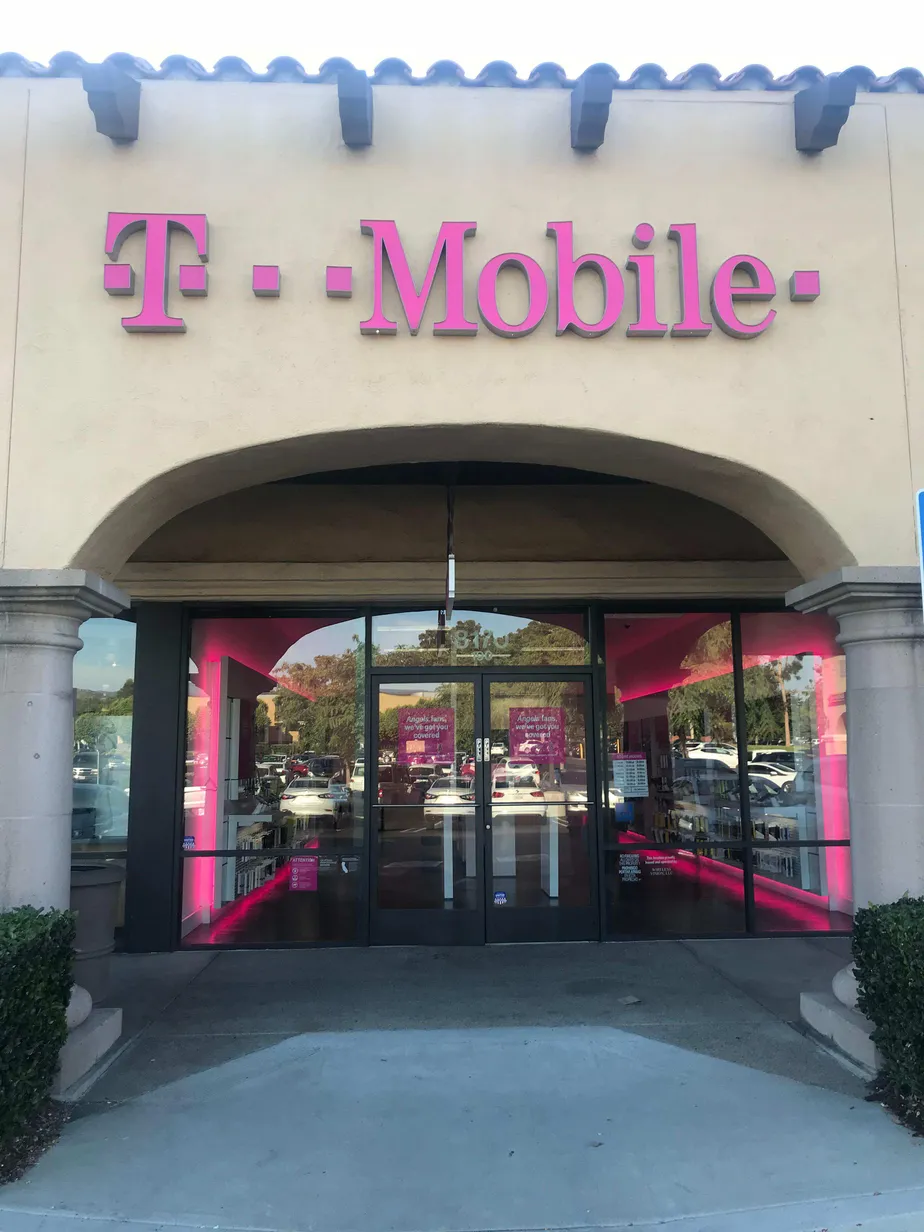 Exterior photo of T-Mobile store at Santa Ana Canyon & Roosevelt, Anaheim, CA