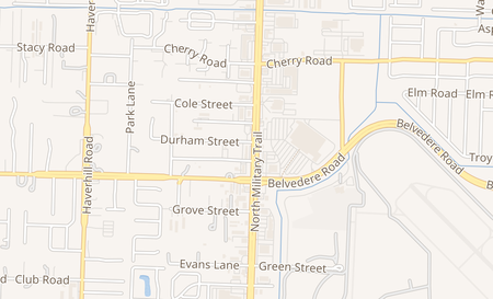 map of 1091 N Military Trl Haverhill, FL 33409