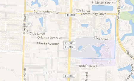 map of 2695 N Military Trail 8 West Palm Beach, FL 33409