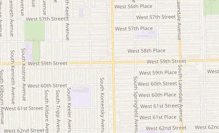 map of 4007 W. 59th St Chicago, IL 60629