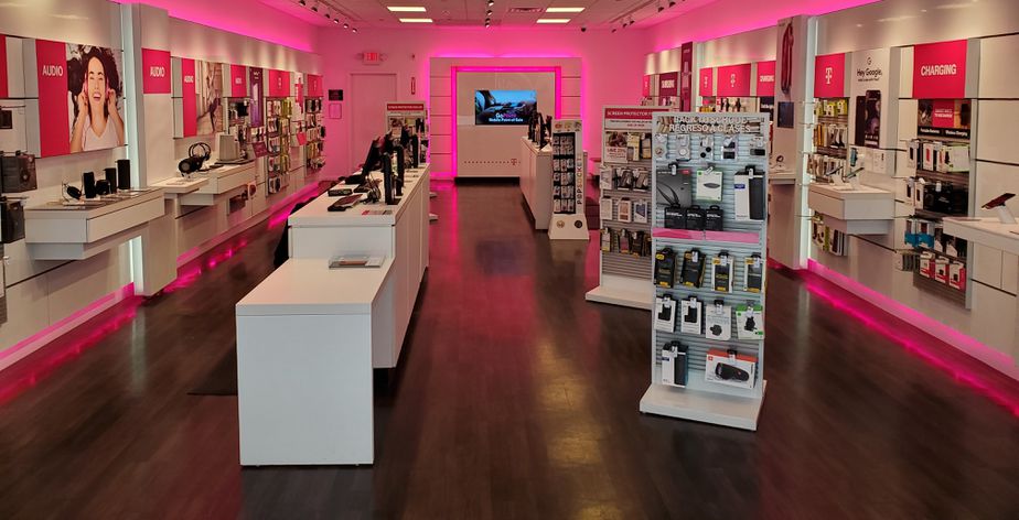 Interior photo of T-Mobile Store at Square One Mall, Saugus, MA