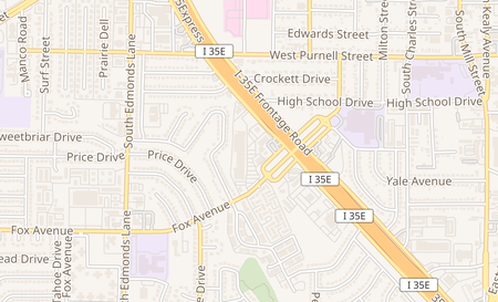 map of 701 S Stemmons Fwy Lewisville, TX 75067