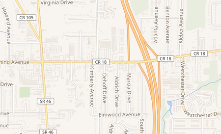 map of 5221 Mahoning Ave Austintown, OH 44515