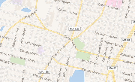 map of 1439 South Main St Fall River, MA 02724